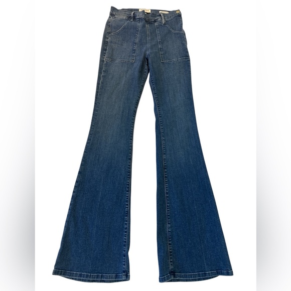 Frame Denim Le Francoise Flare Jeans in Sunnyslope - Picture 5 of 14